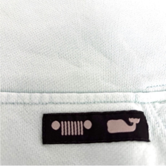 Vineyard Vines JEEP Collection Aqua Light Blue Terry Hoodie Womens - Picture 6 of 12